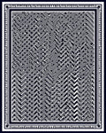 Bold Maze Patterned Monochrome Rug