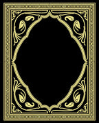 Golden Floral Archway Pattern Rug