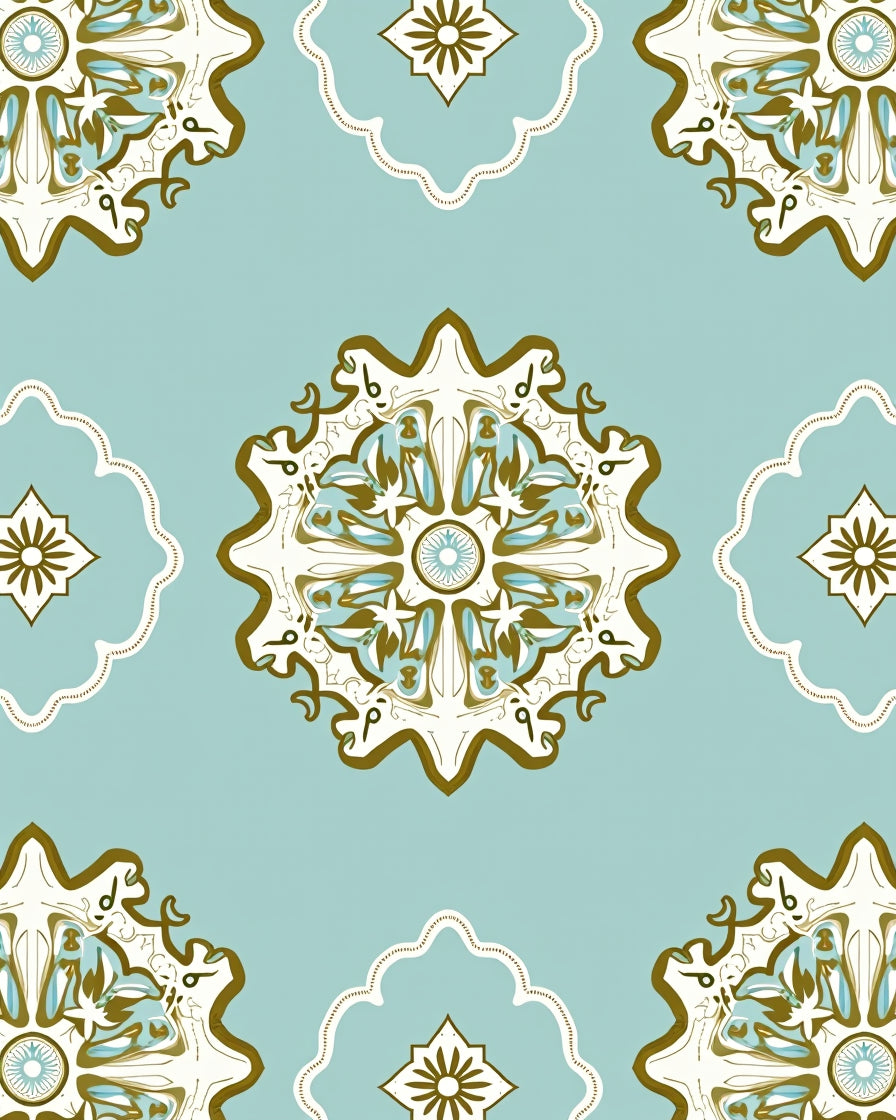 Archival Mandala Patterned Design Rug