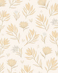 Botanical Silhouette Leaf Pattern Rug