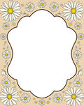Daisy Floral Outline Design Rug