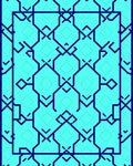 Geometric Interlocking Pattern Design Rug
