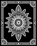 Modern Floral Geometric Mandala Design Rug