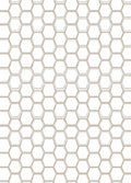 Modern Geometric Honeycomb Pattern Rug