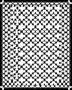 Black And White Geometric Patterned Rug