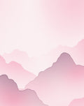 Abstract Pink Mountain Landscape Rug
