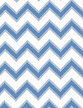 Classic Blue Chevron Pattern Rug