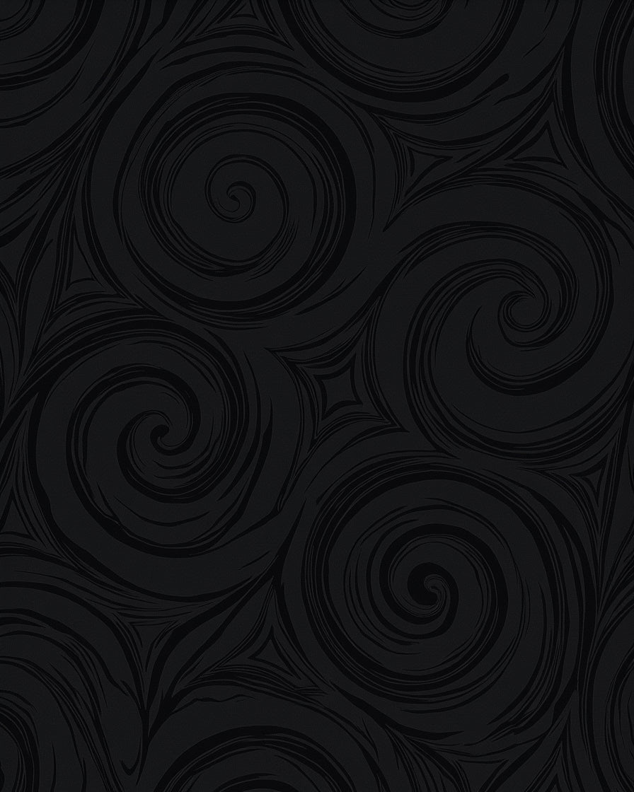 Dark Swirl Abstract Pattern Rug