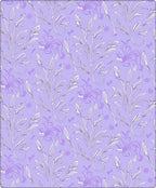 Delicate Floral Vine Lilac Pattern Rug