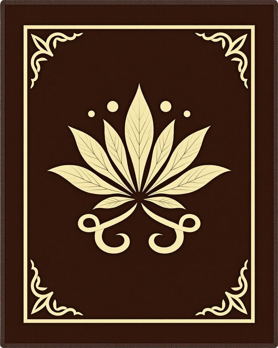Elegant Floral Centerpiece Border Rug