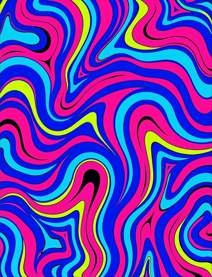 Vibrant Swirl Pattern Design Rug