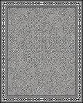Intricate Geometric Maze Pattern Rug