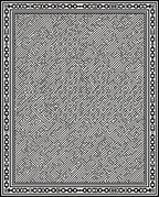Intricate Geometric Maze Pattern Rug