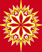 Bold Floral Yellow And White Design Rug