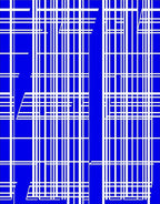 Bold Blue White Grid Pattern Rug