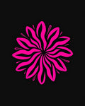Vibrant Pink Floral Mandala Rug
