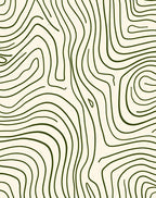 Abstract Contour Wavy Pattern Rug