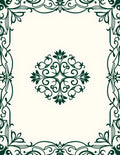 Elegant Ornate Scrolls and Floral Pattern Rug