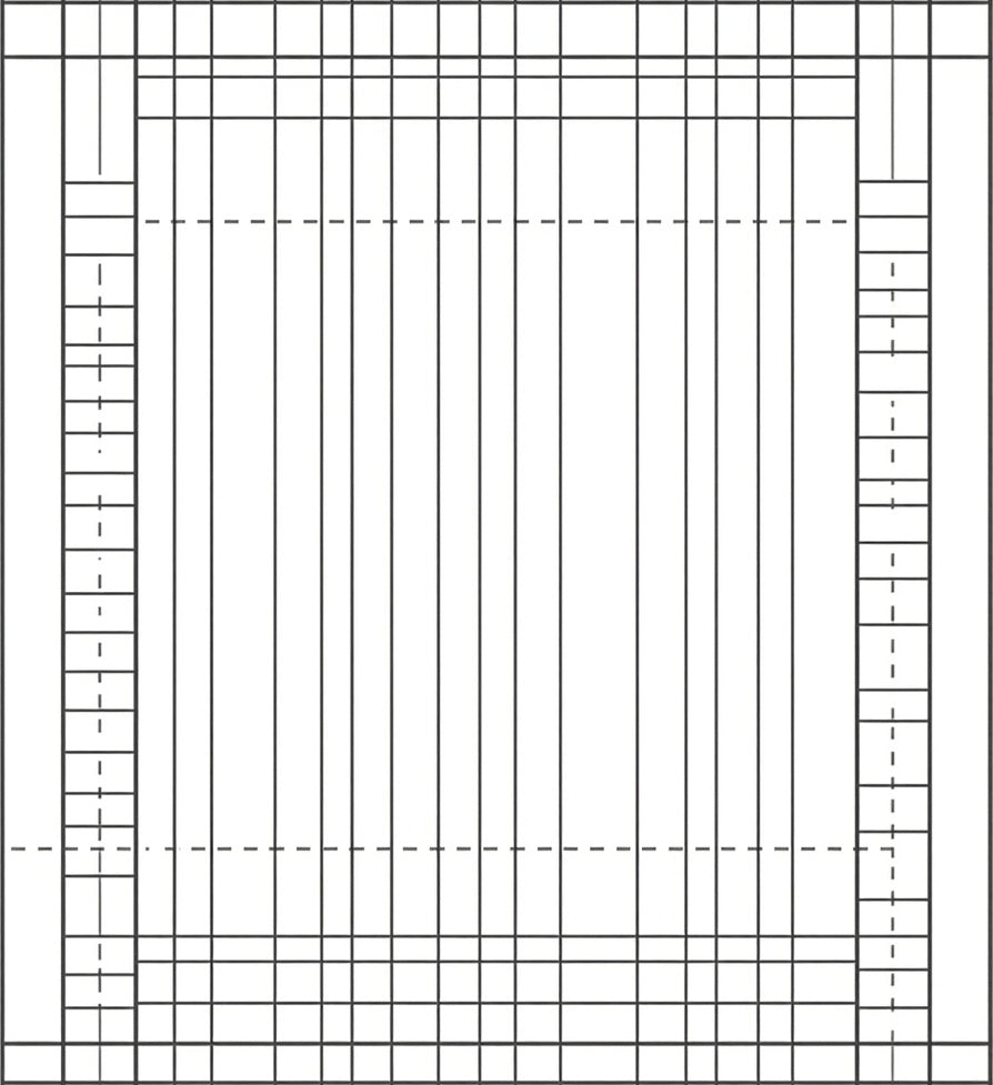 Minimalist Linear Grid Pattern Rug