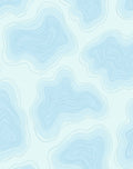 Sky Blue Contour Map Pattern Rug