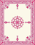Vibrant Fuchsia Floral Mandala Design Rug