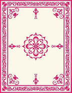 Vibrant Fuchsia Floral Mandala Design Rug