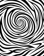 Black White Swirl Pattern Rug