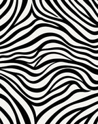 Bold Black White Zebra Stripe Pattern Rug