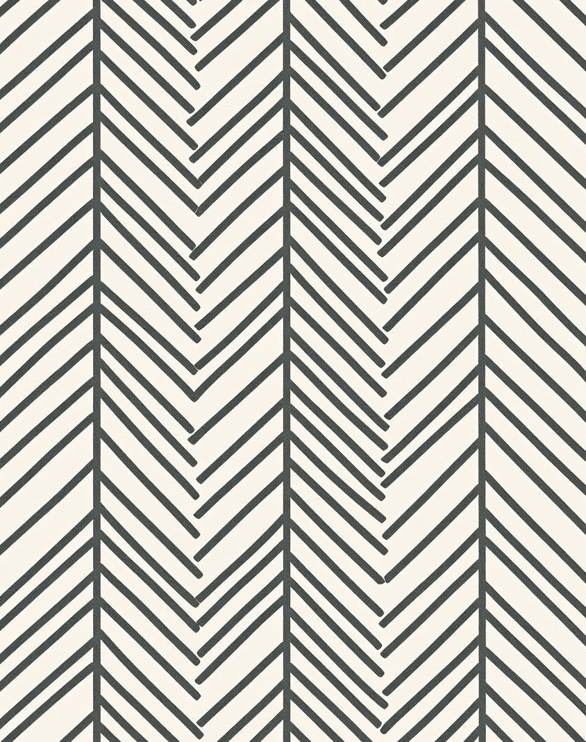 Minimalist Herringbone Stripe Pattern Rug