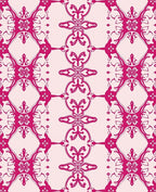 Ornate Scrollwork And Floral Pattern Rug