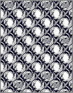 Bold Butterfly And Face Motif Rug