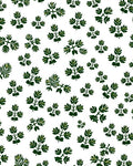 Green Leaf Pattern Casual Design Rug