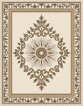 Classic Sunburst Scrollwork Medallion Rug