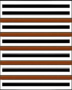 Bold Striped Monochrome Tones Rug