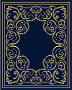 Ornate Swirl Embossed Vintage Rug