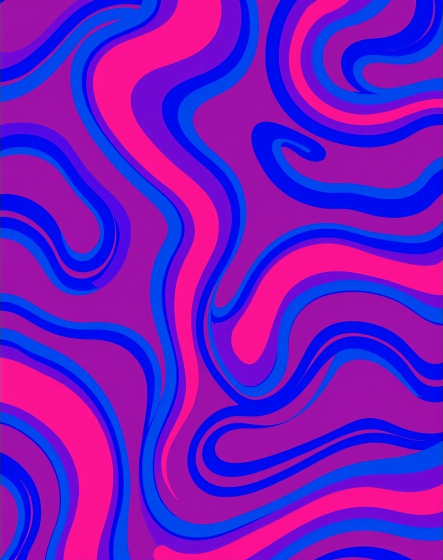 Vibrant Swirl Pattern Rug