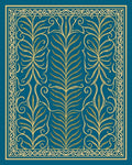 Vintage Foliage Scroll Pattern Rug