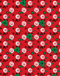 Red White Swirl Candy Holly Dots Rug