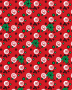 Red White Swirl Candy Holly Dots Rug