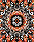 Intricate Floral Mandala Pattern Rug