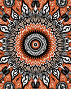 Intricate Floral Mandala Pattern Rug