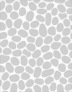 Organic Pebble Pattern Gray Rug