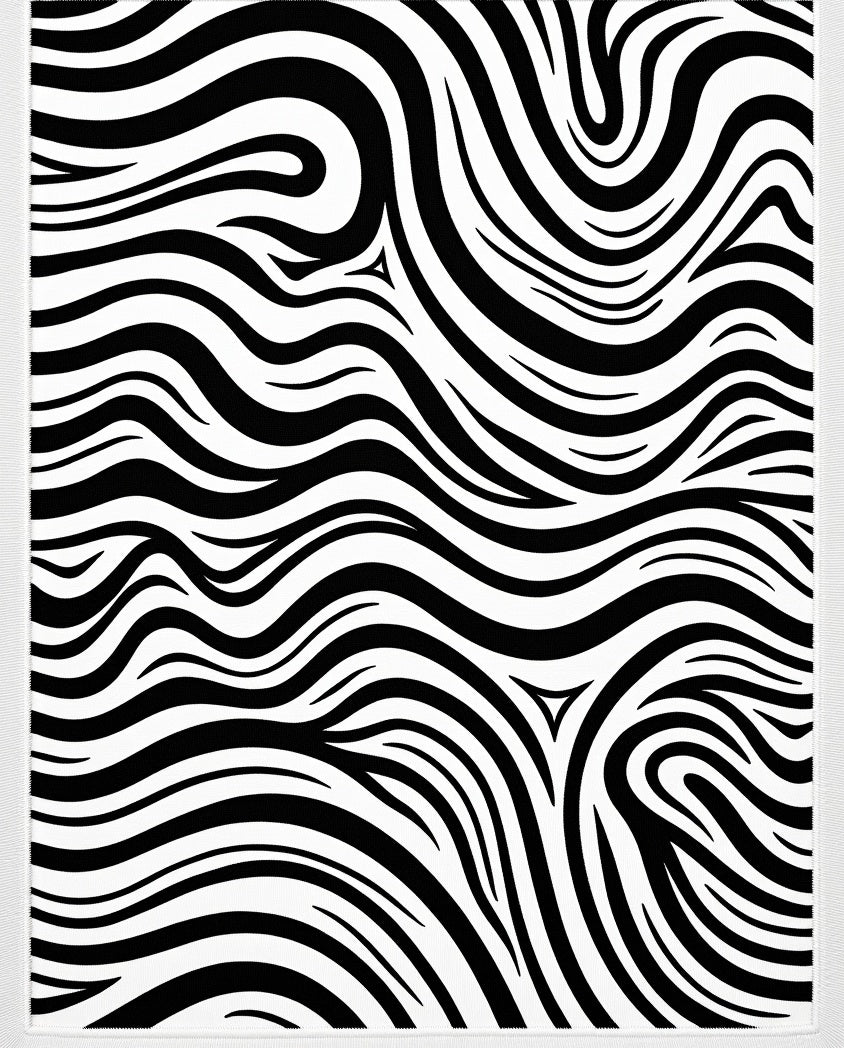 Bold Zebra Stripe Pattern Rug