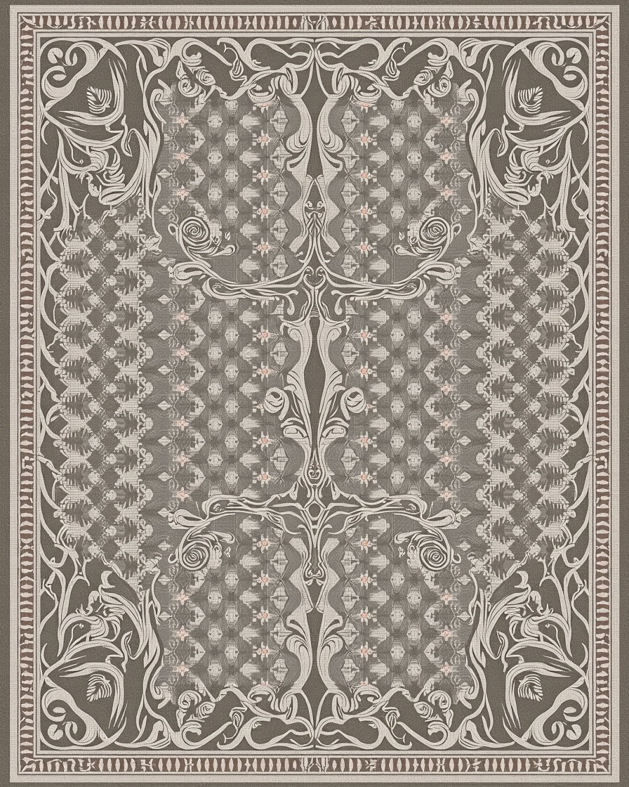 Ornate Floral Pattern With Subtle Accents Rug