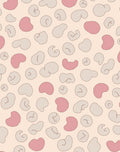 Pink Grey Blob Pattern Rug