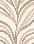 Subtle Beige Abstract Wavy Design Rug