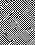 Monochromatic Linear Maze Pattern Rug