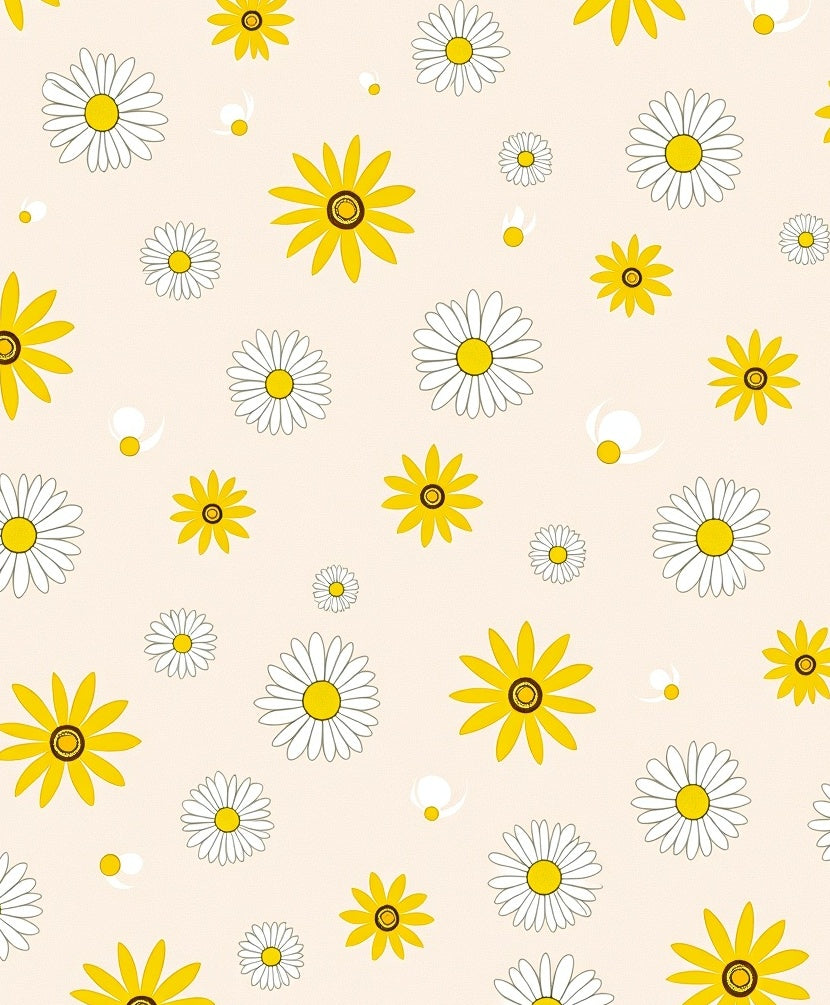 Daisy Floral Pattern For All Ages Rug