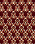 Art Deco Fan Pattern Rug
