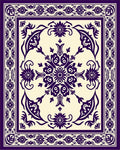 Ornate Floral Medallion Patterned Rug
